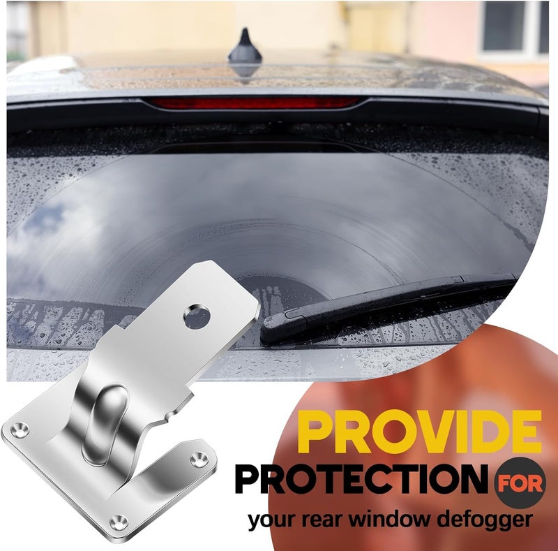 Zonon 6 Pcs Rear Window Defroster Replacement Tab, Rear Defroster Repair Kit Back Glass Window Defogger Repair Kit Universal Fit Cars - Image 3